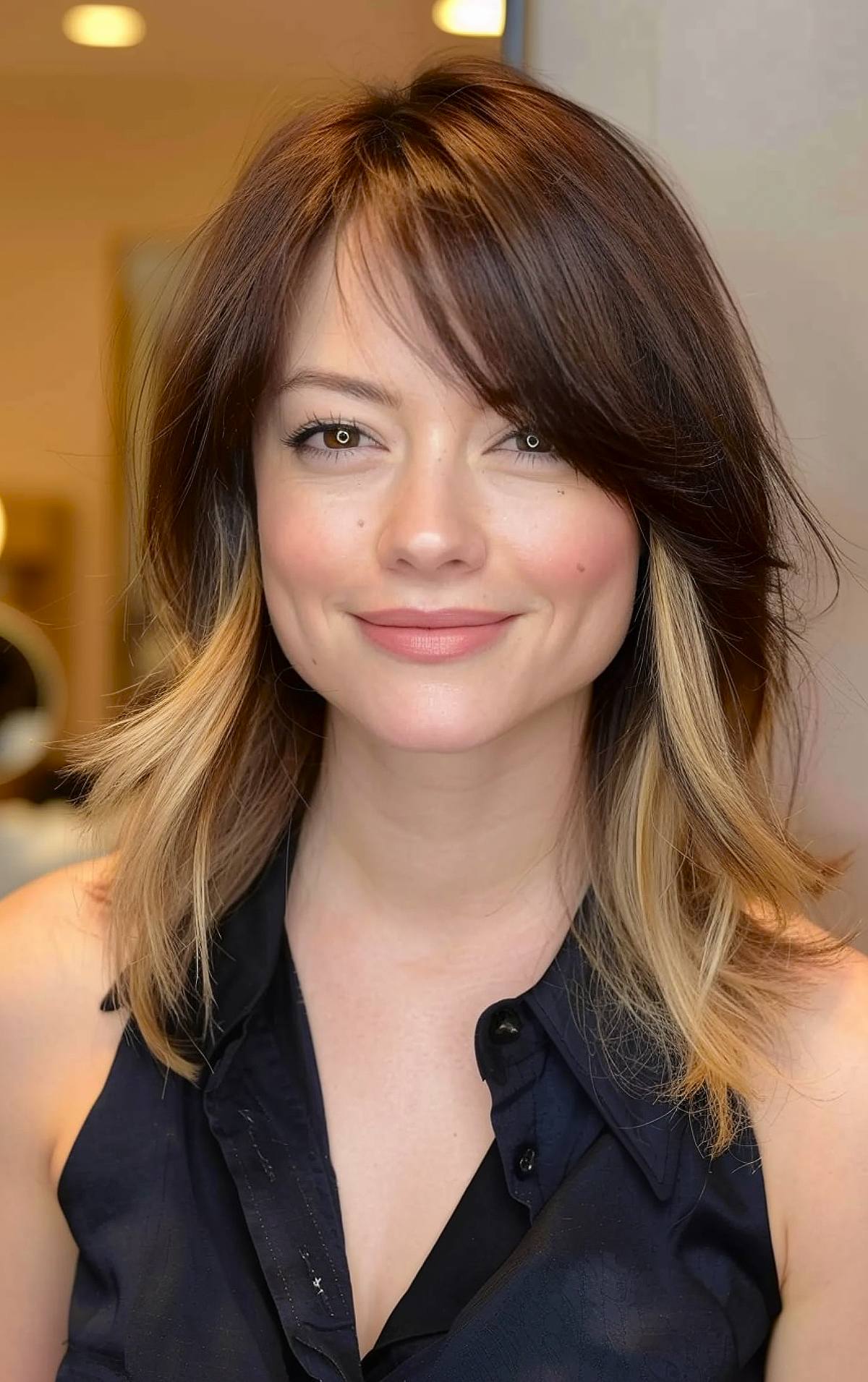 Best Medium Haircuts with Bangs for 2026 | Haircut Styles