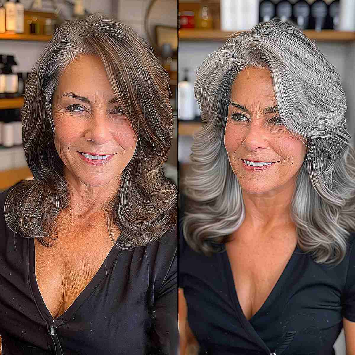 Medium Layered Haircuts with Side-Swept Bangs: Style & Versatility