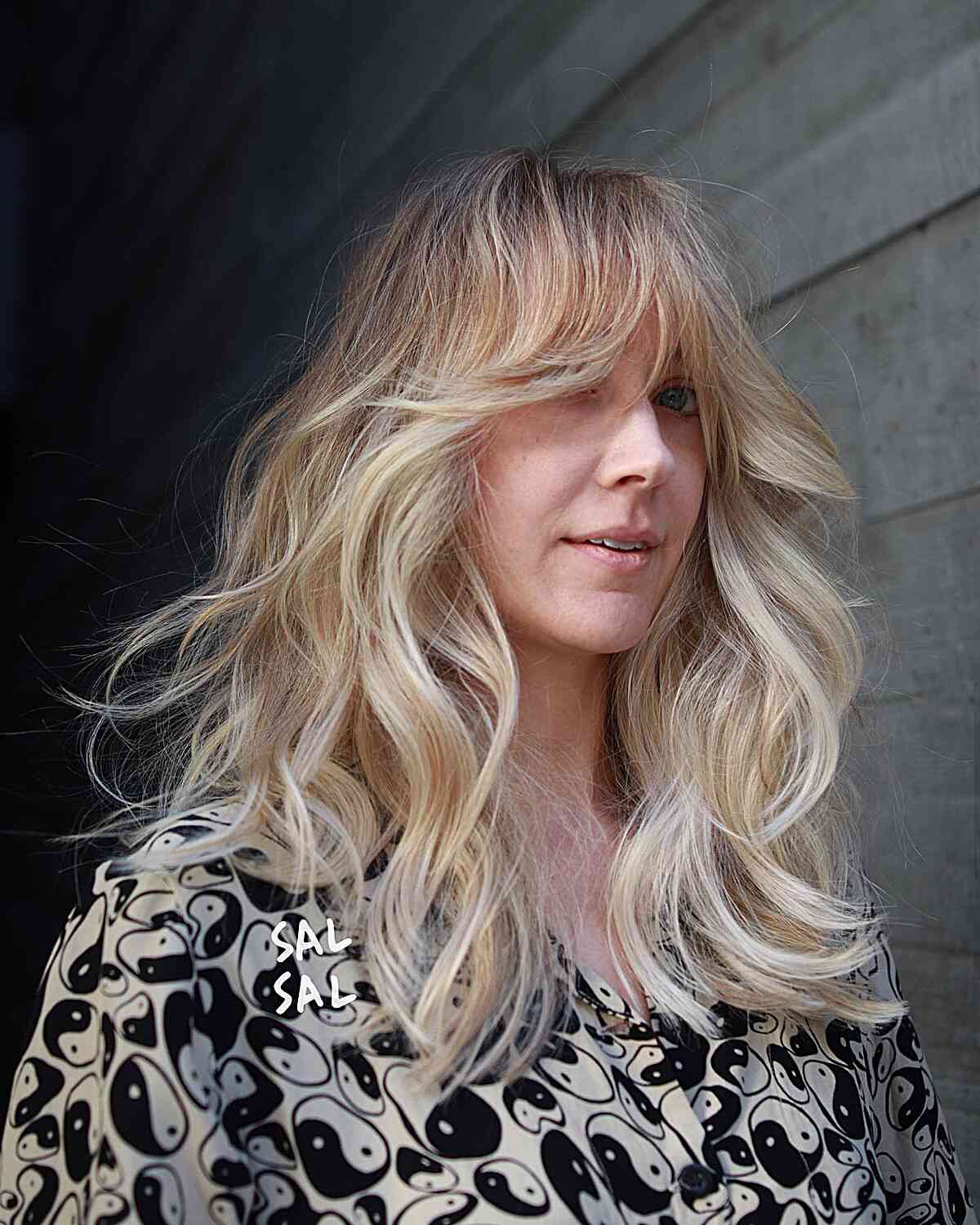 Shoulder-Length Hair with Curtain Bangs: Styles & Styling Tips