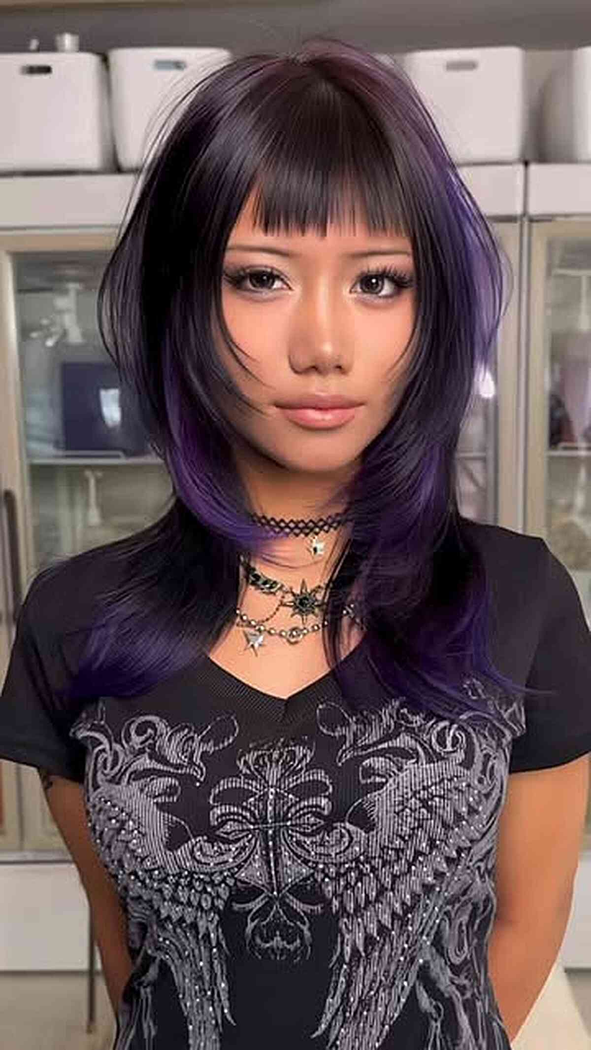 Shoulder-Length Layered Hair with Bangs: 48 Stylish Ideas