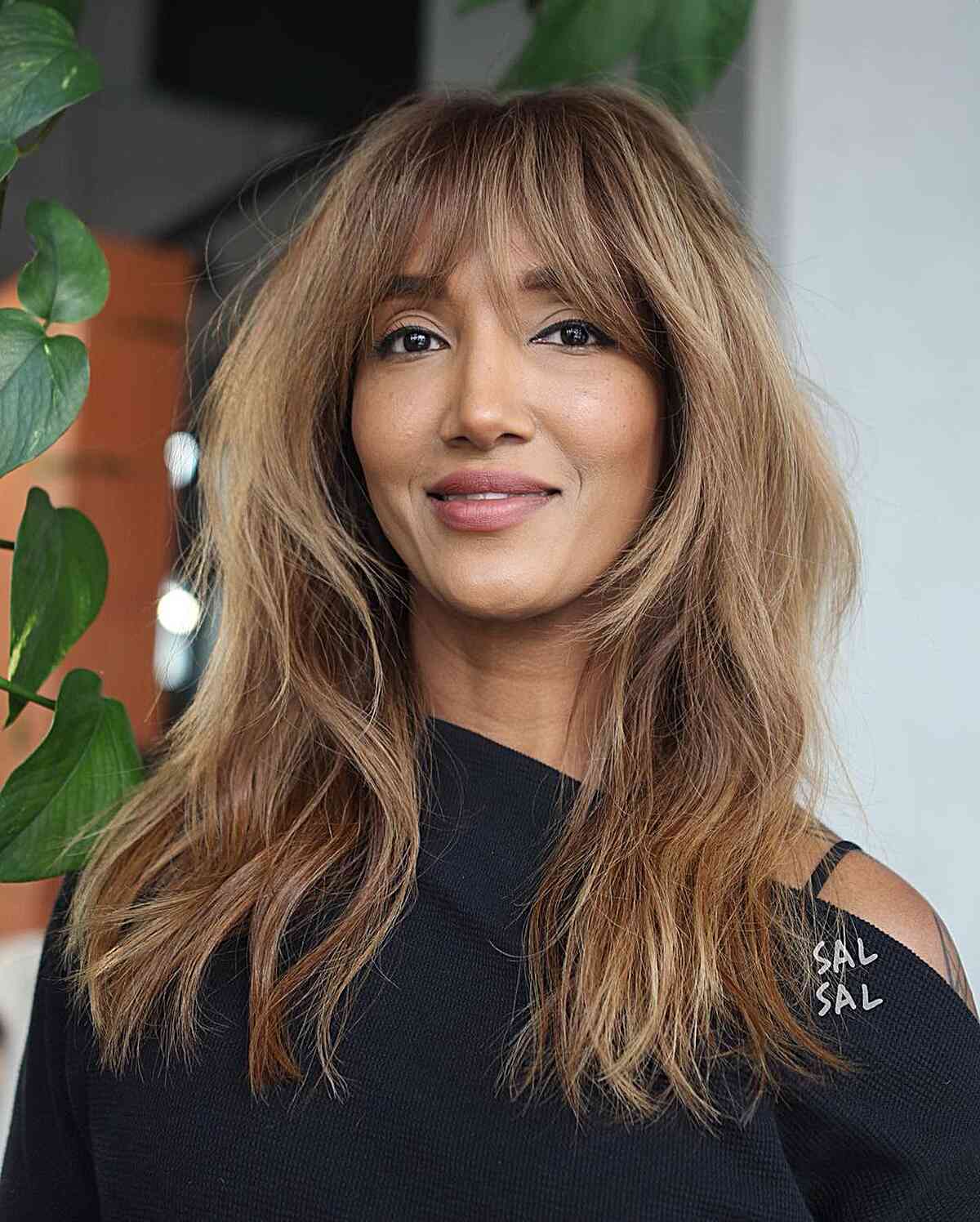 Shoulder-Length Layered Hair with Bangs: 48 Stylish Ideas
