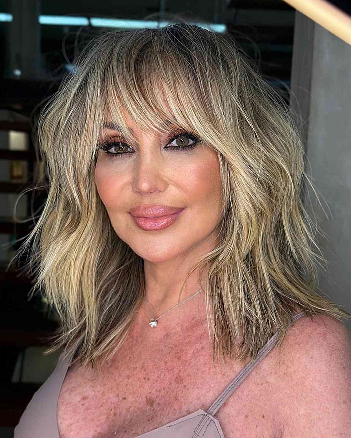 Shoulder-Length Layered Hair with Bangs: 48 Stylish Ideas