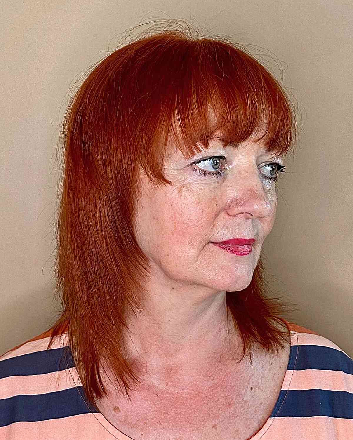 Shoulder-Length Layered Hair with Bangs: 48 Stylish Ideas