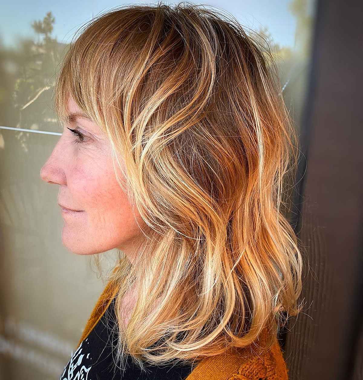 Shoulder-Length Layered Hair with Bangs: 48 Stylish Ideas