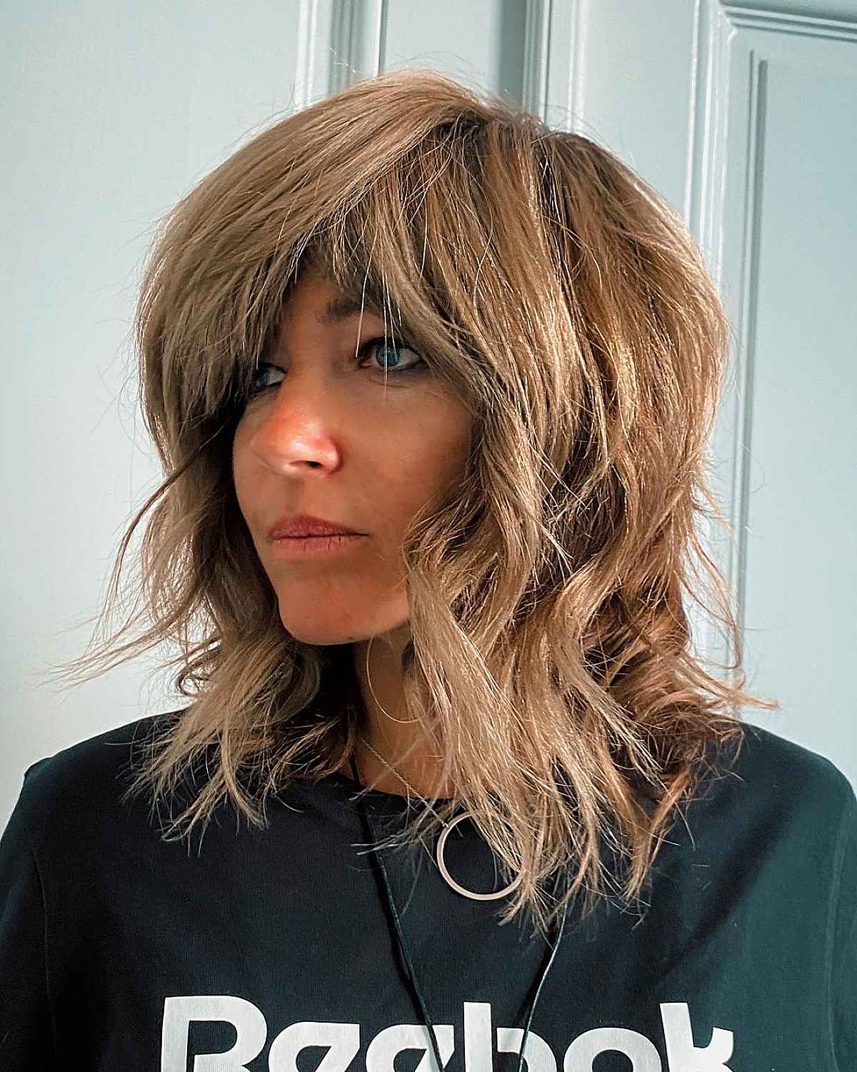 Shoulder-Length Layered Hair with Bangs: 48 Stylish Ideas