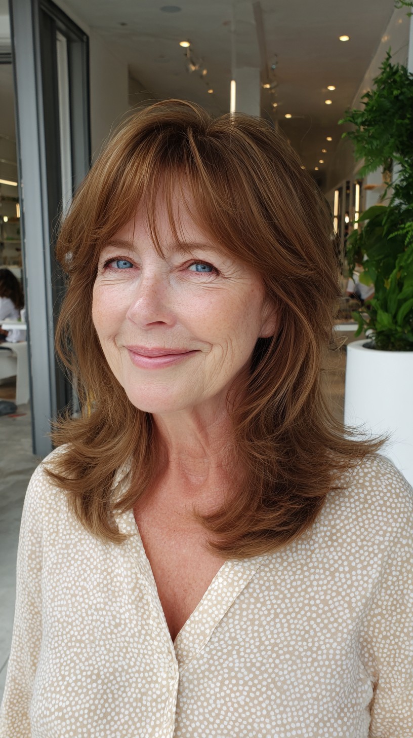 Stylish Medium Shaggy Hairstyles for Women Over 60 | [Your Brand]