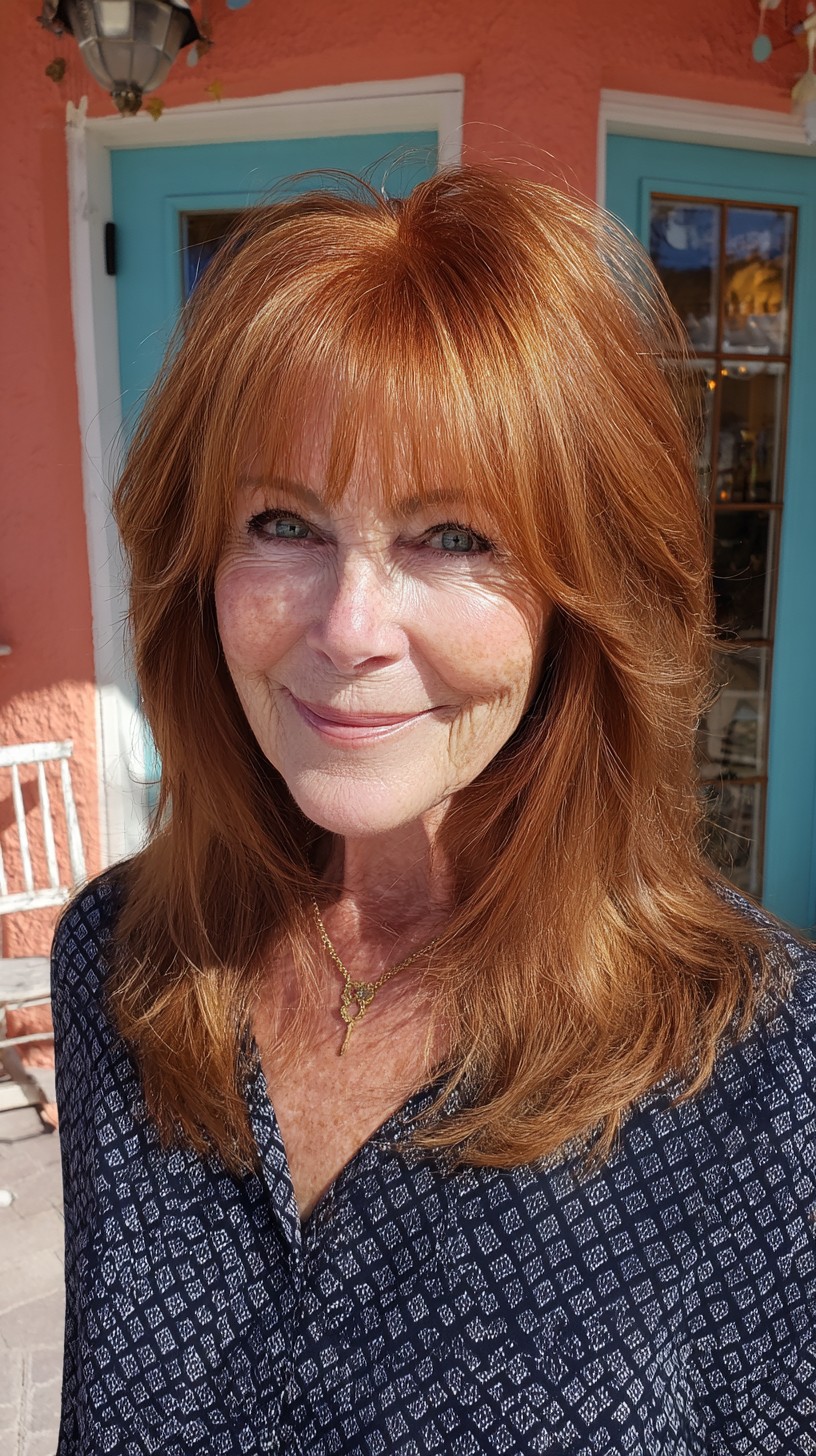 Stylish Medium Shaggy Hairstyles for Women Over 60 | [Your Brand]