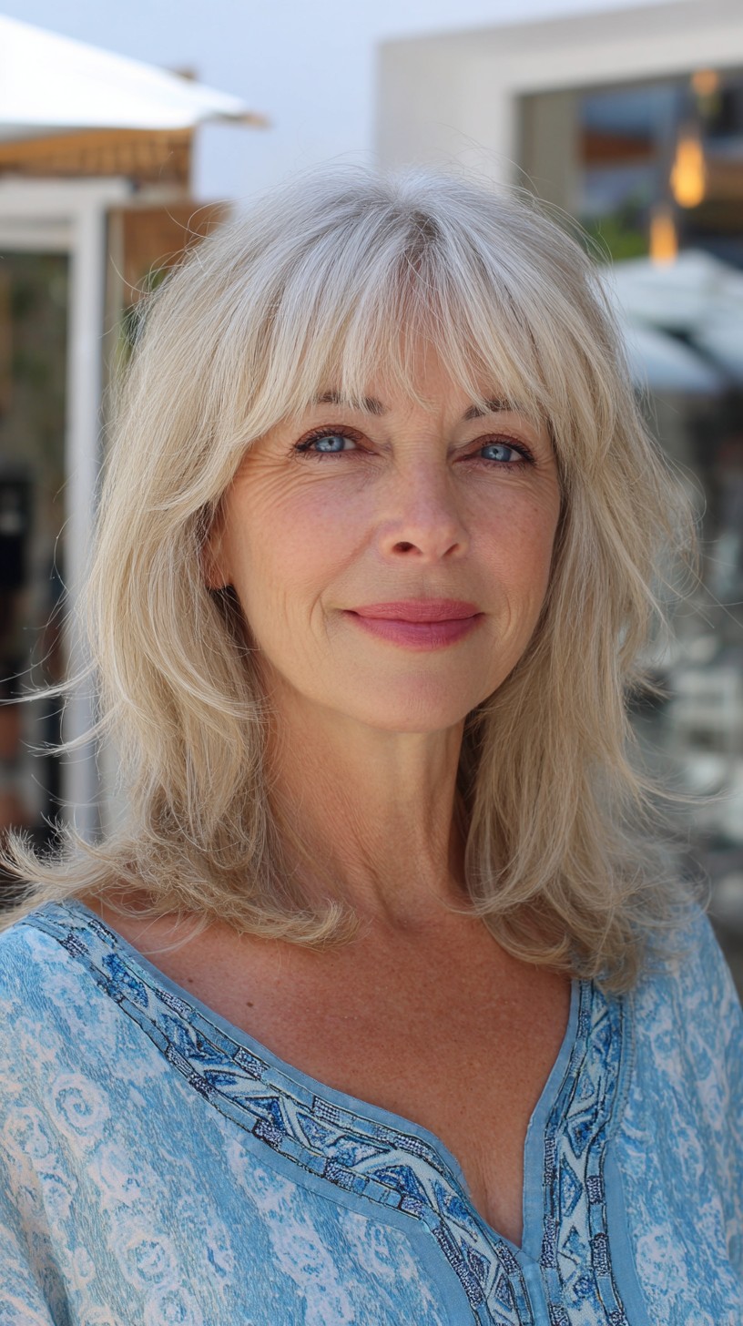 Stylish Medium Shaggy Hairstyles for Women Over 60 | [Your Brand]
