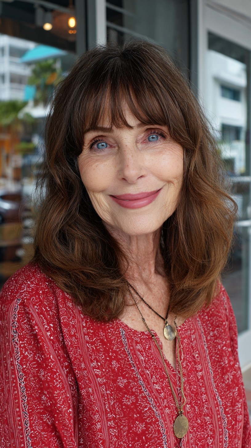 Stylish Medium Shaggy Hairstyles for Women Over 60 | [Your Brand]