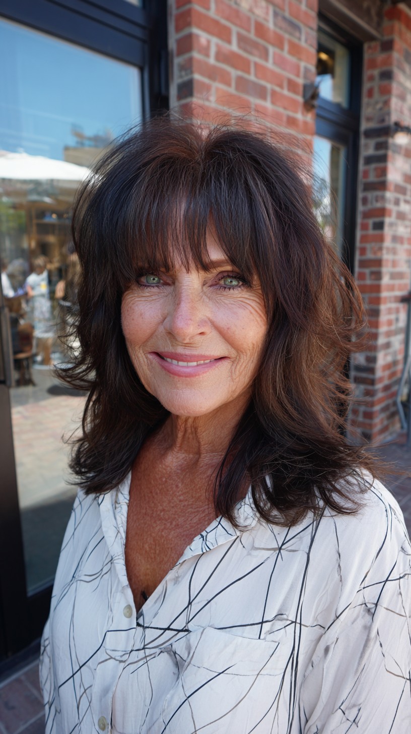 Stylish Medium Shaggy Hairstyles for Women Over 60 | [Your Brand]