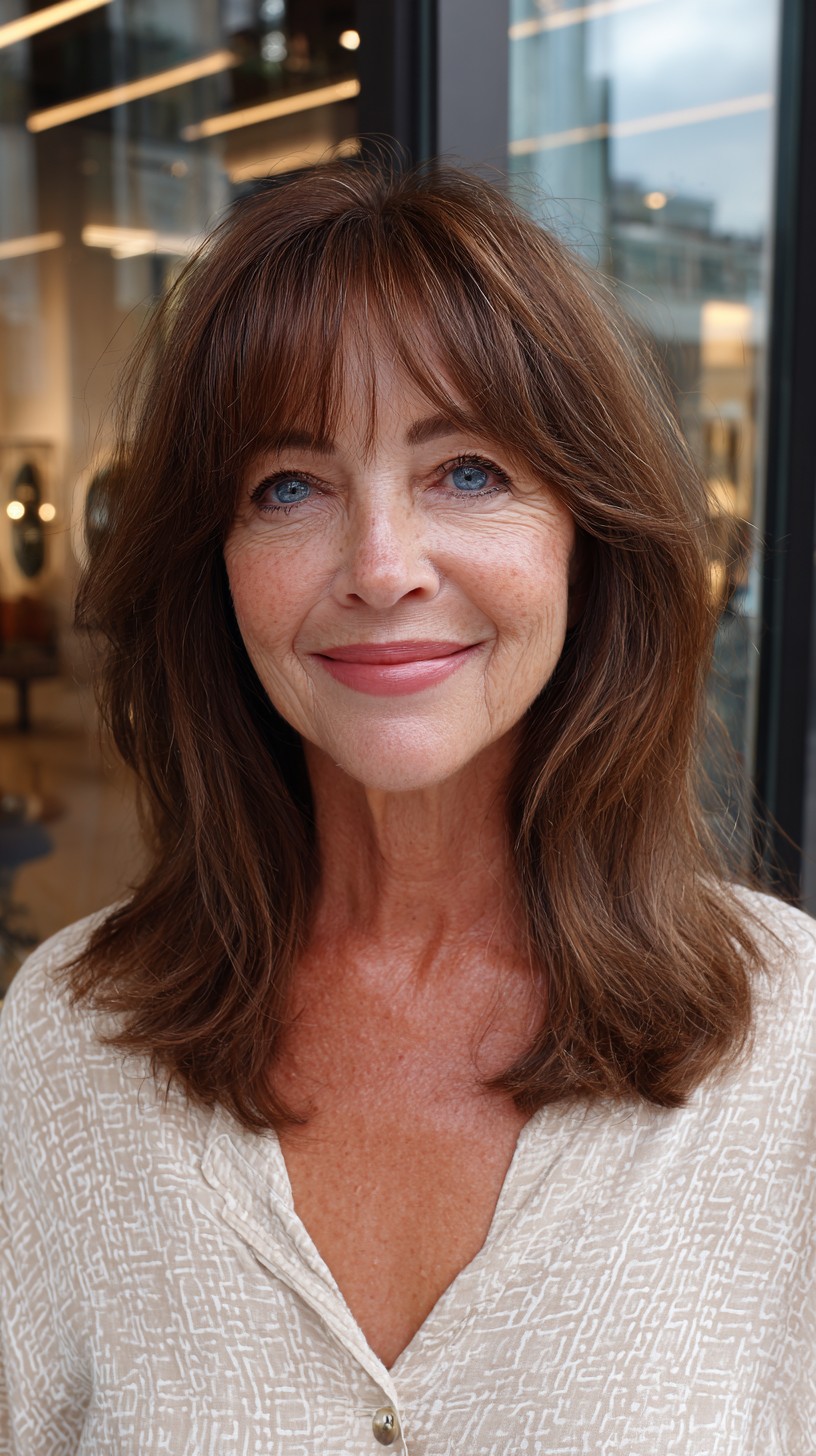 Stylish Medium Shaggy Hairstyles for Women Over 60 | [Your Brand]
