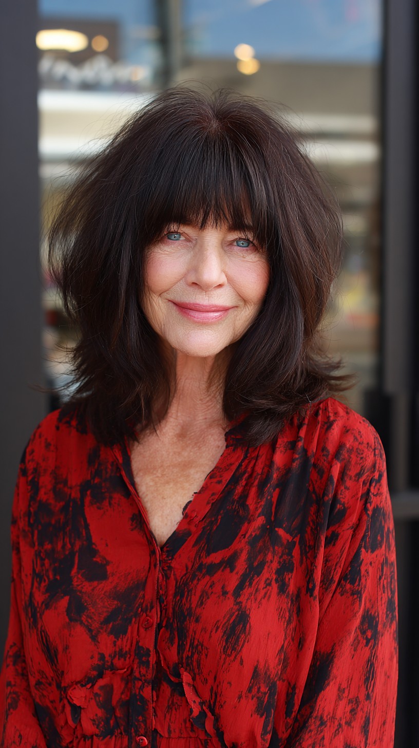 Stylish Medium Shaggy Hairstyles for Women Over 60 | [Your Brand]