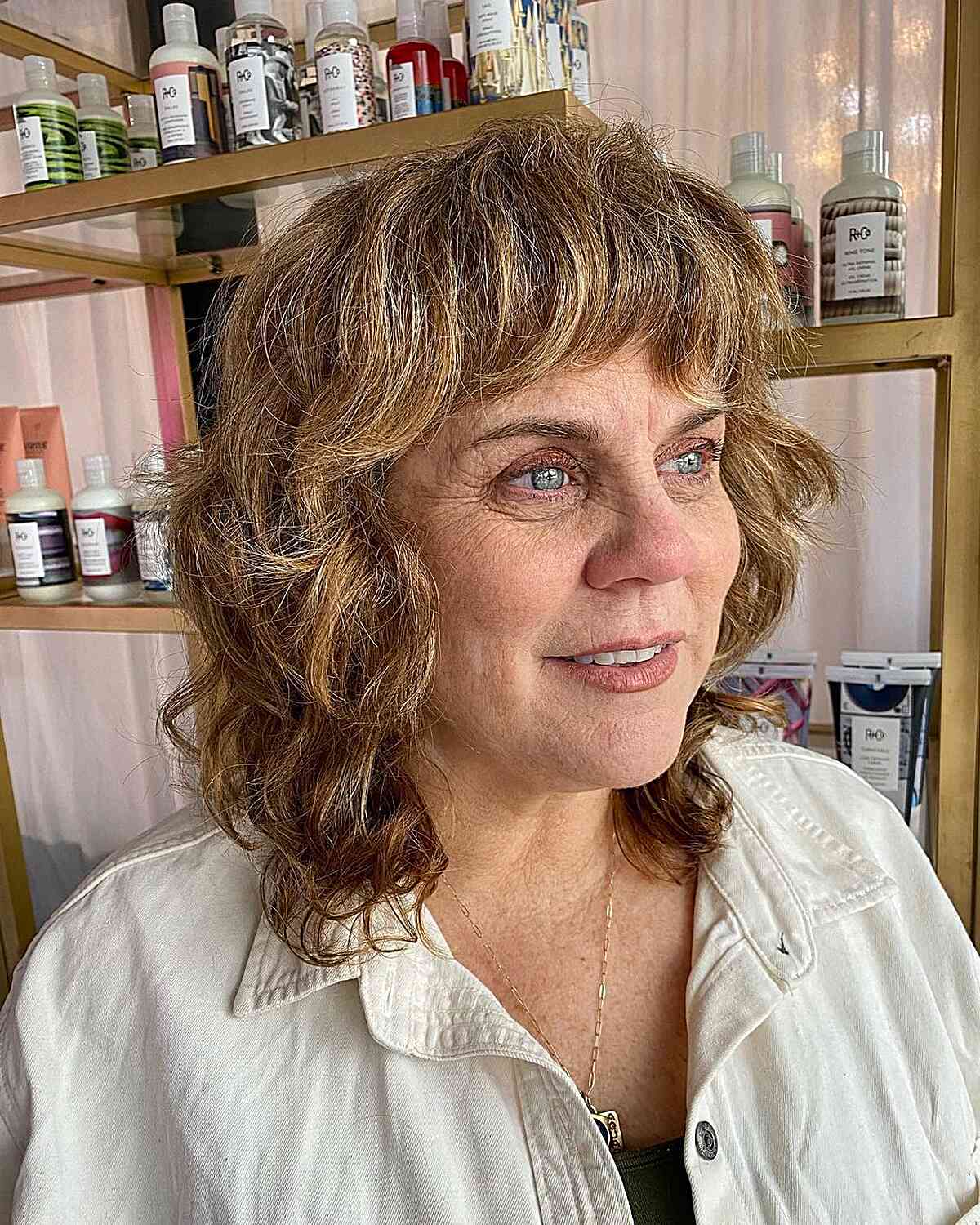 Stylish Medium Shaggy Hairstyles for Women Over 60 | [Your Brand]