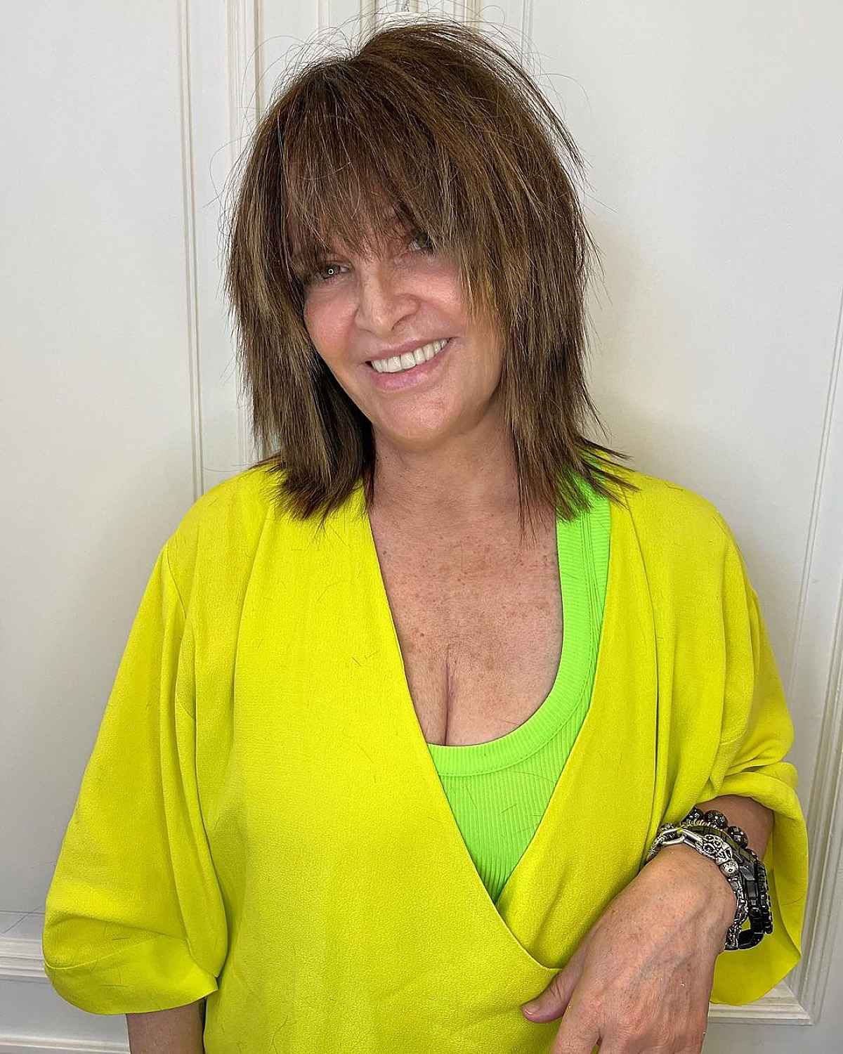 Stylish Medium Shaggy Hairstyles for Women Over 60 | [Your Brand]