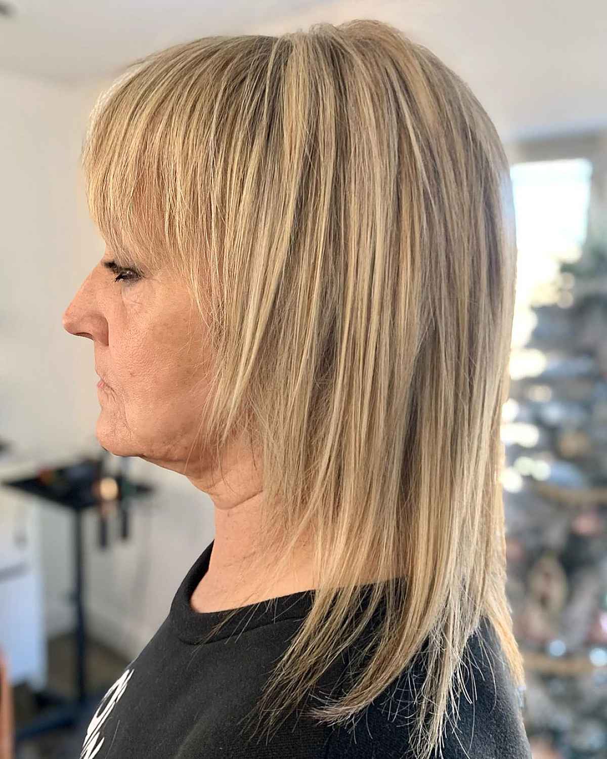 Stylish Medium Shaggy Hairstyles for Women Over 60 | [Your Brand]
