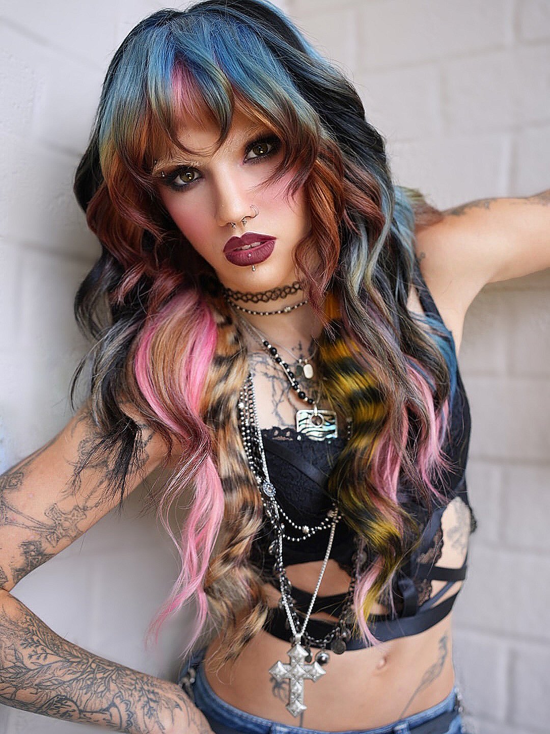 Long Shag with Curtain Bangs: Modern Style & Low Maintenance