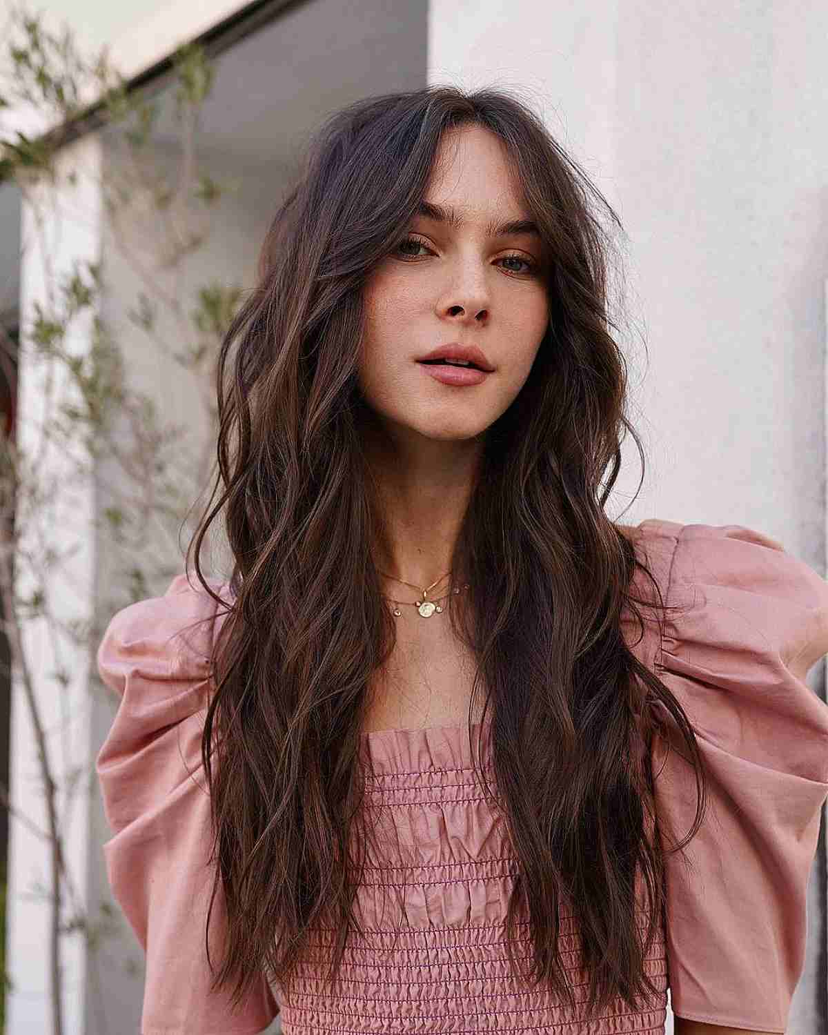 Long Hair with Curtain Bangs: 34 Stylish Ideas & Styling Tips