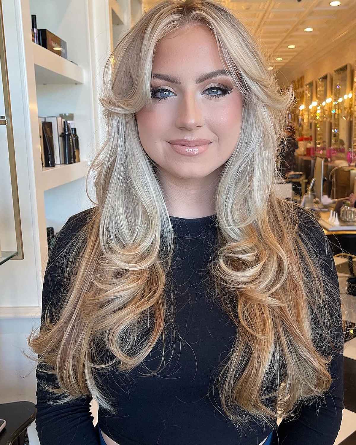 Long Hair with Curtain Bangs: 34 Stylish Ideas & Styling Tips