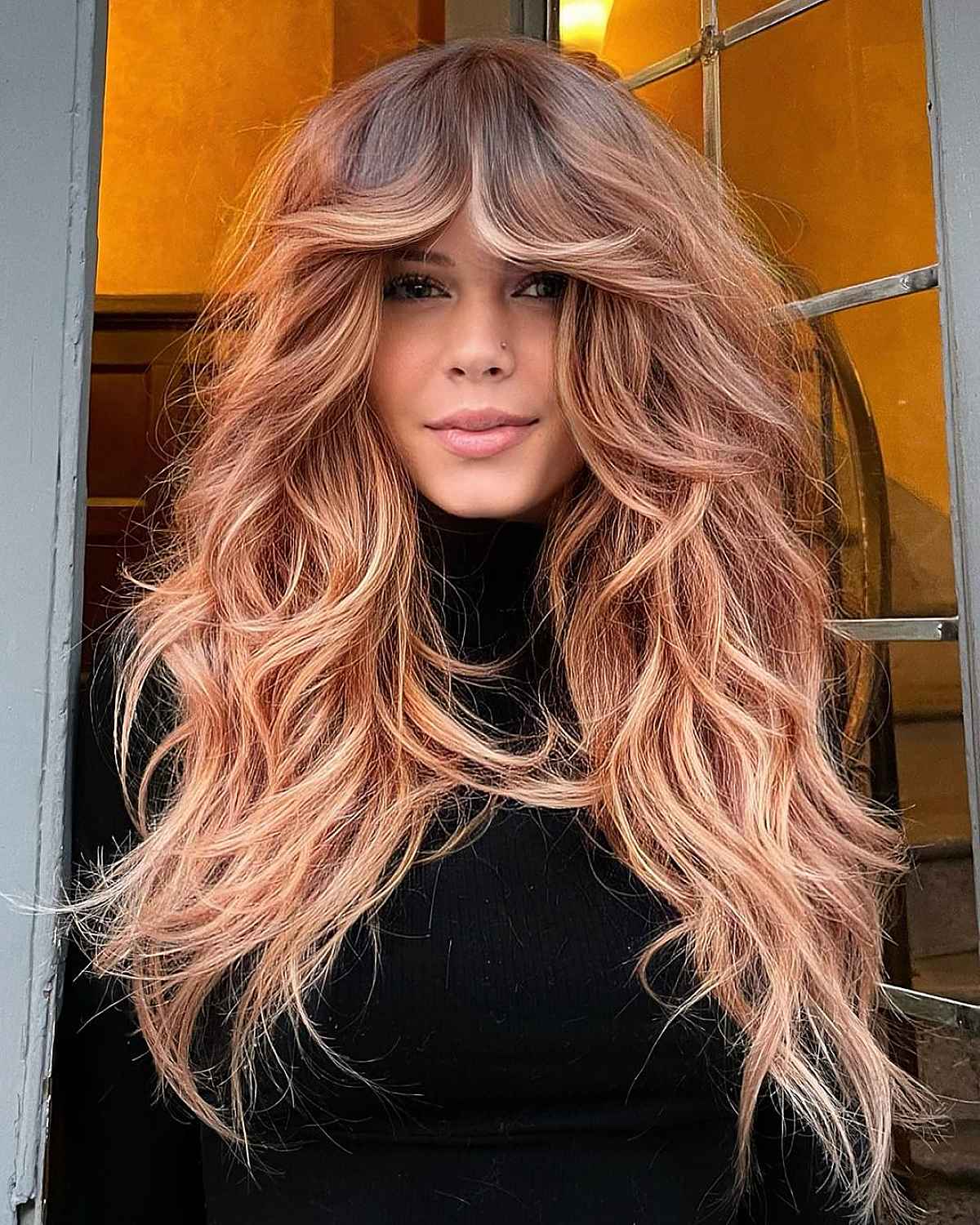 Long Hair with Curtain Bangs: 34 Stylish Ideas & Styling Tips