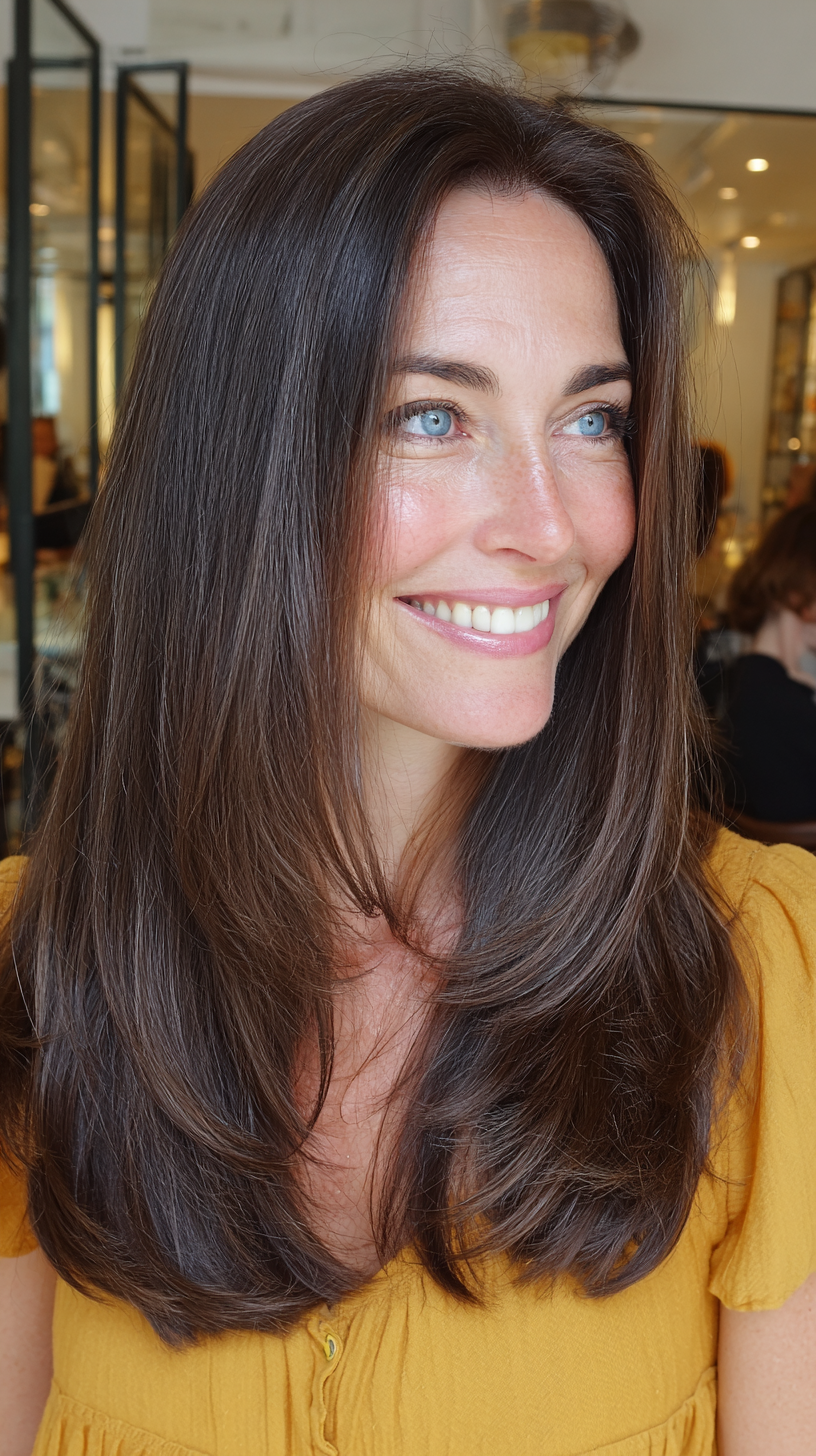 Elegant Long Hair Styles for Women Over 40 | Expert Tips & Trends