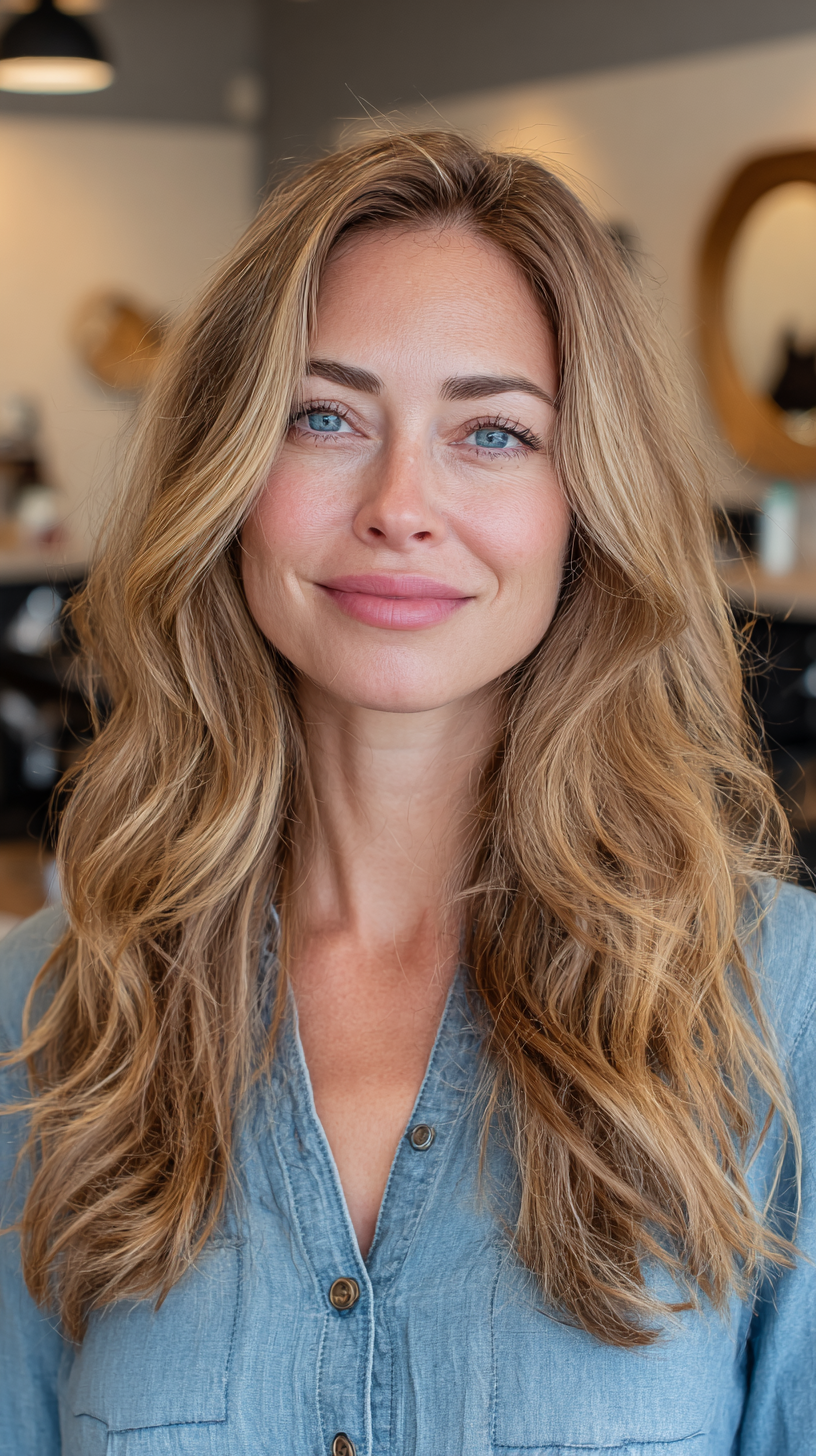 Elegant Long Hair Styles for Women Over 40 | Expert Tips & Trends