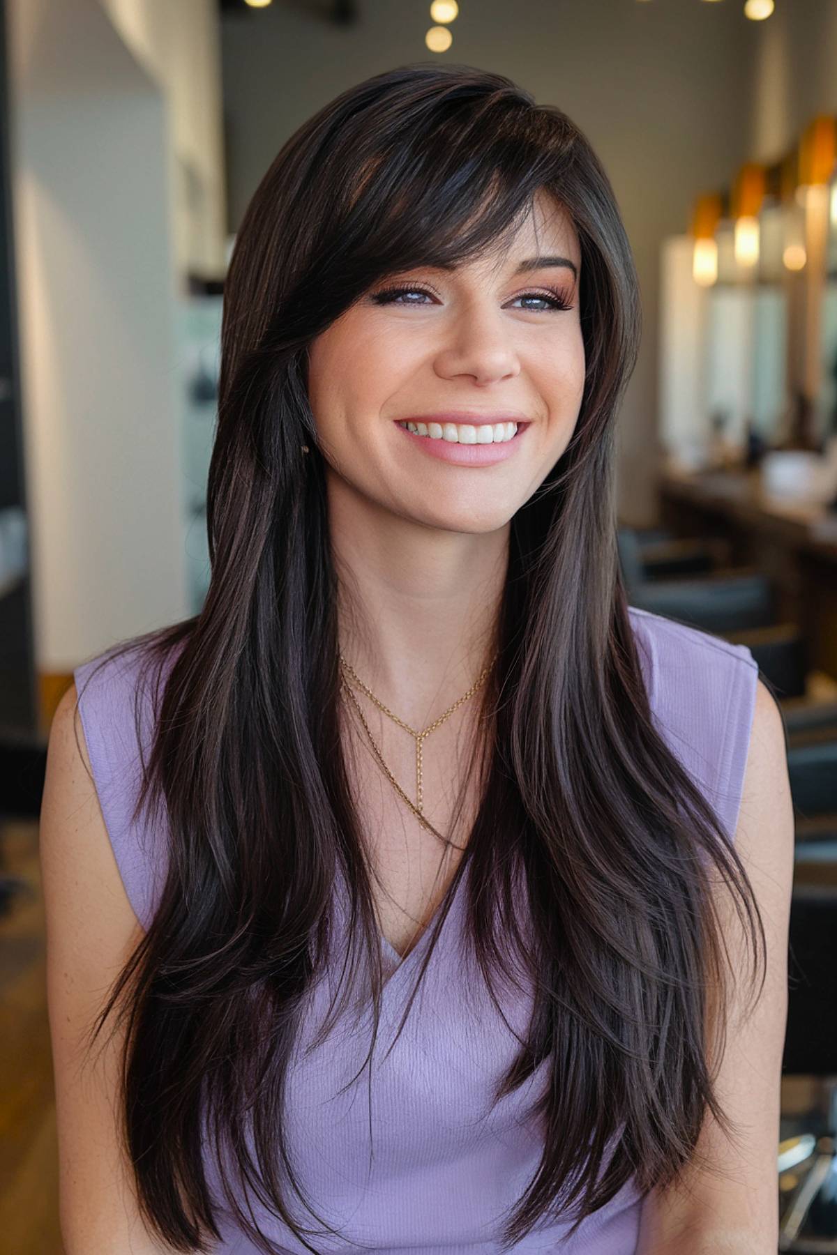 Long Layered Haircuts with Side Bangs: 2026 Trends & Styles