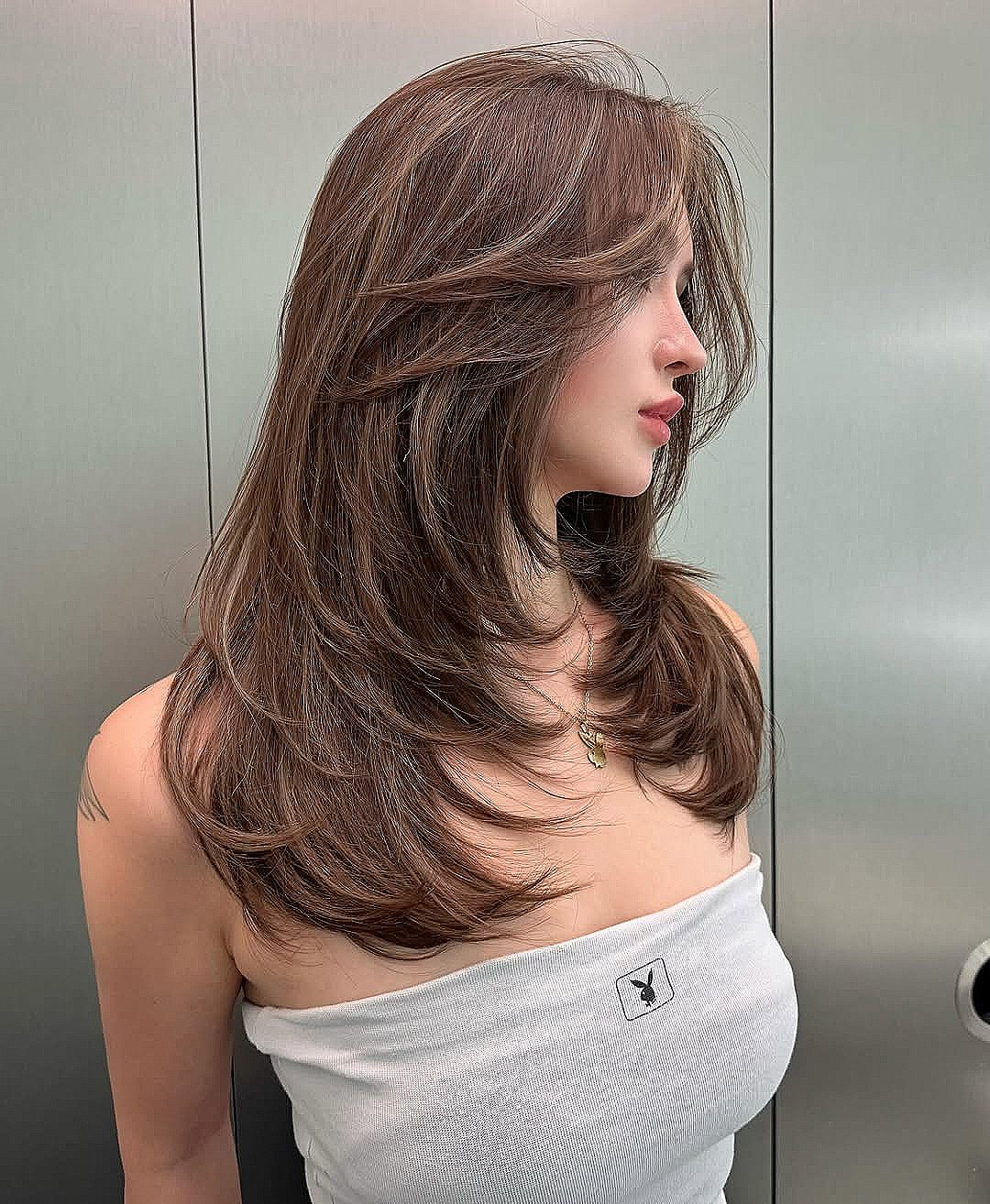 42 Stunning Hairstyles for Long Straight Hair with Curtain Bangs