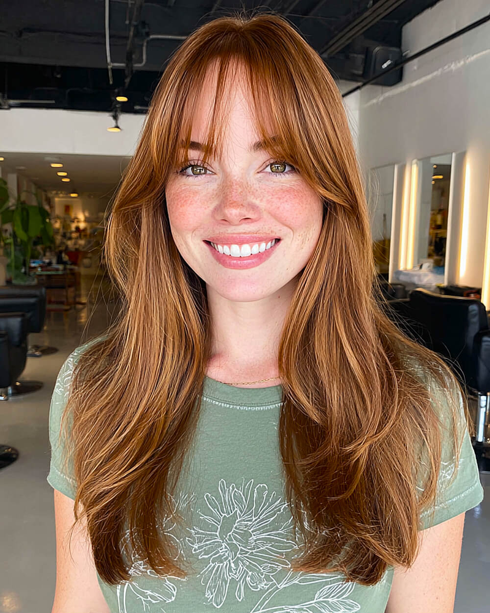 42 Stunning Hairstyles for Long Straight Hair with Curtain Bangs
