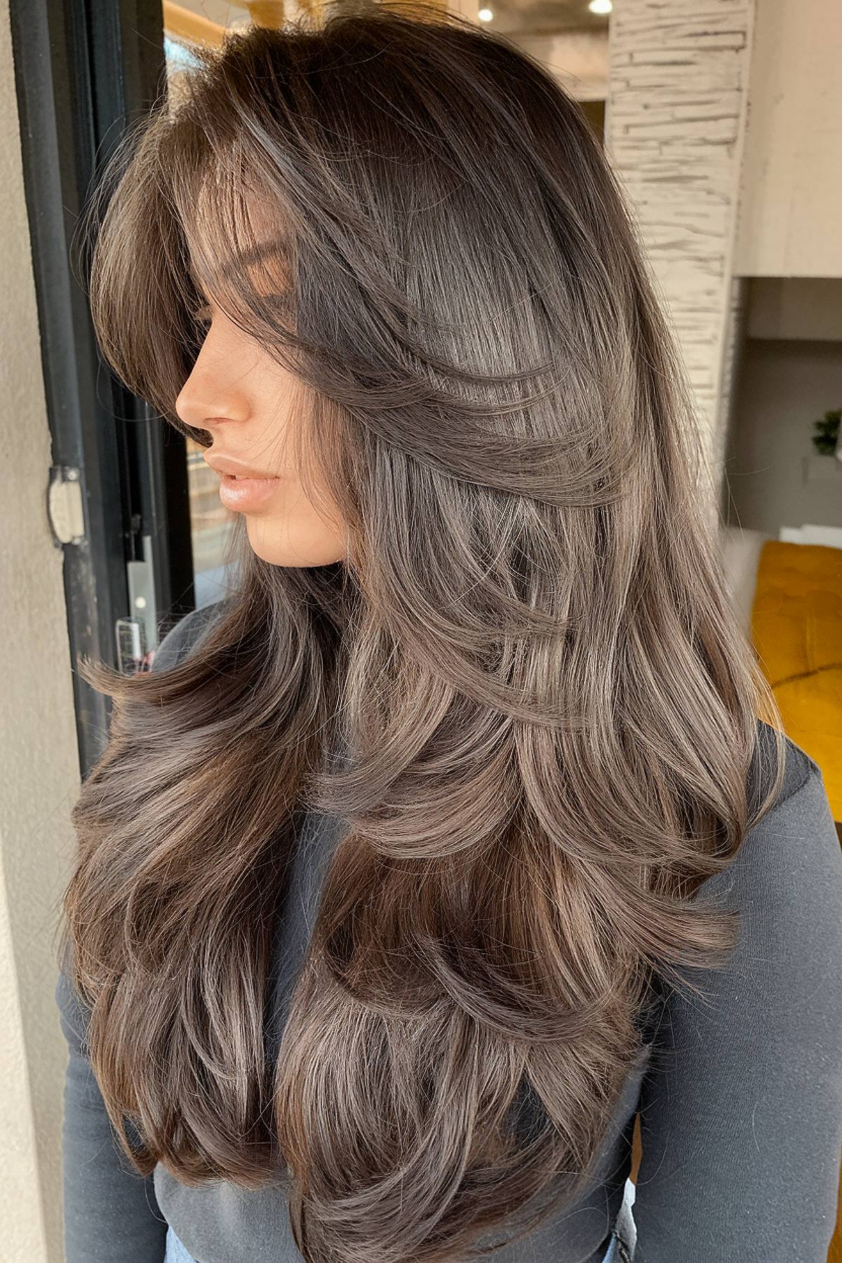 42 Stunning Hairstyles for Long Straight Hair with Curtain Bangs