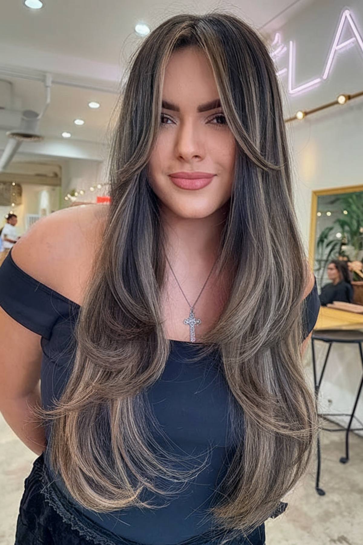 42 Stunning Hairstyles for Long Straight Hair with Curtain Bangs
