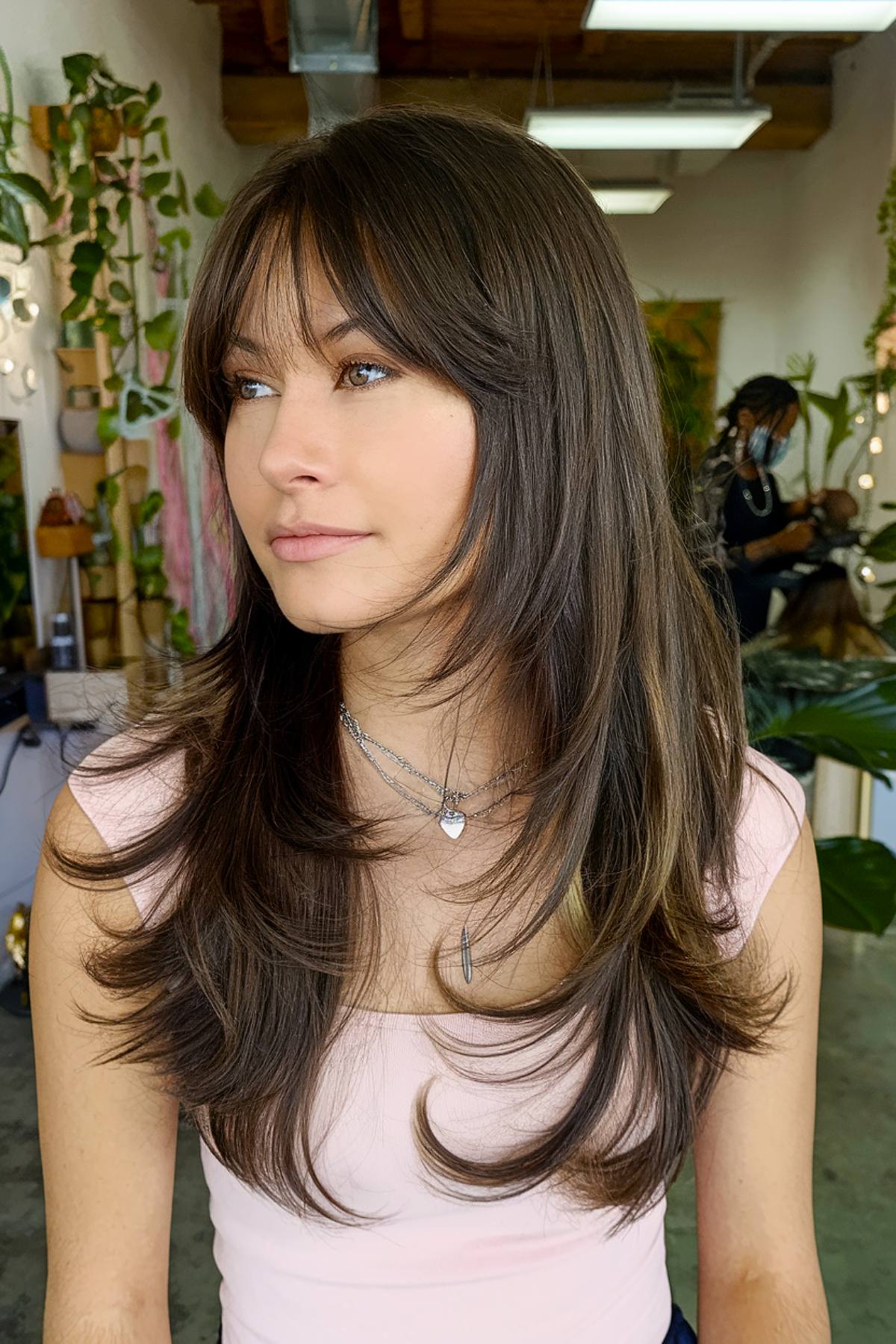 42 Stunning Hairstyles for Long Straight Hair with Curtain Bangs