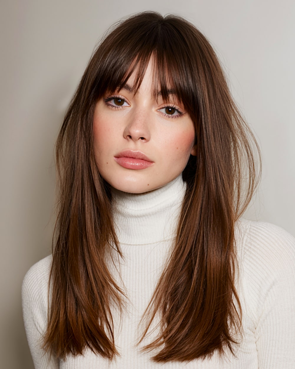 42 Stunning Hairstyles for Long Straight Hair with Curtain Bangs