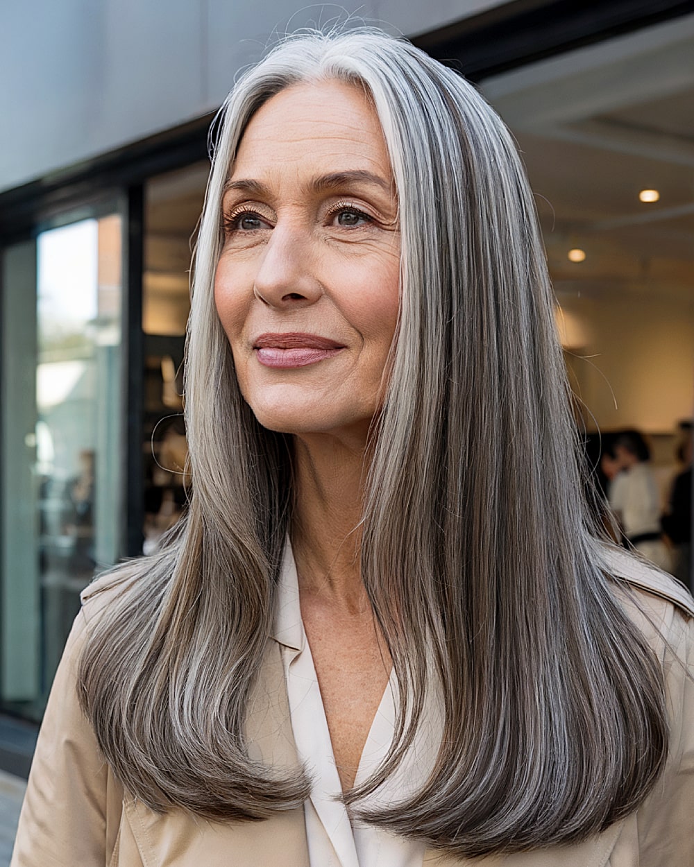Elegant Long Straight Hairstyles for Women Over 60 | Expert Tips