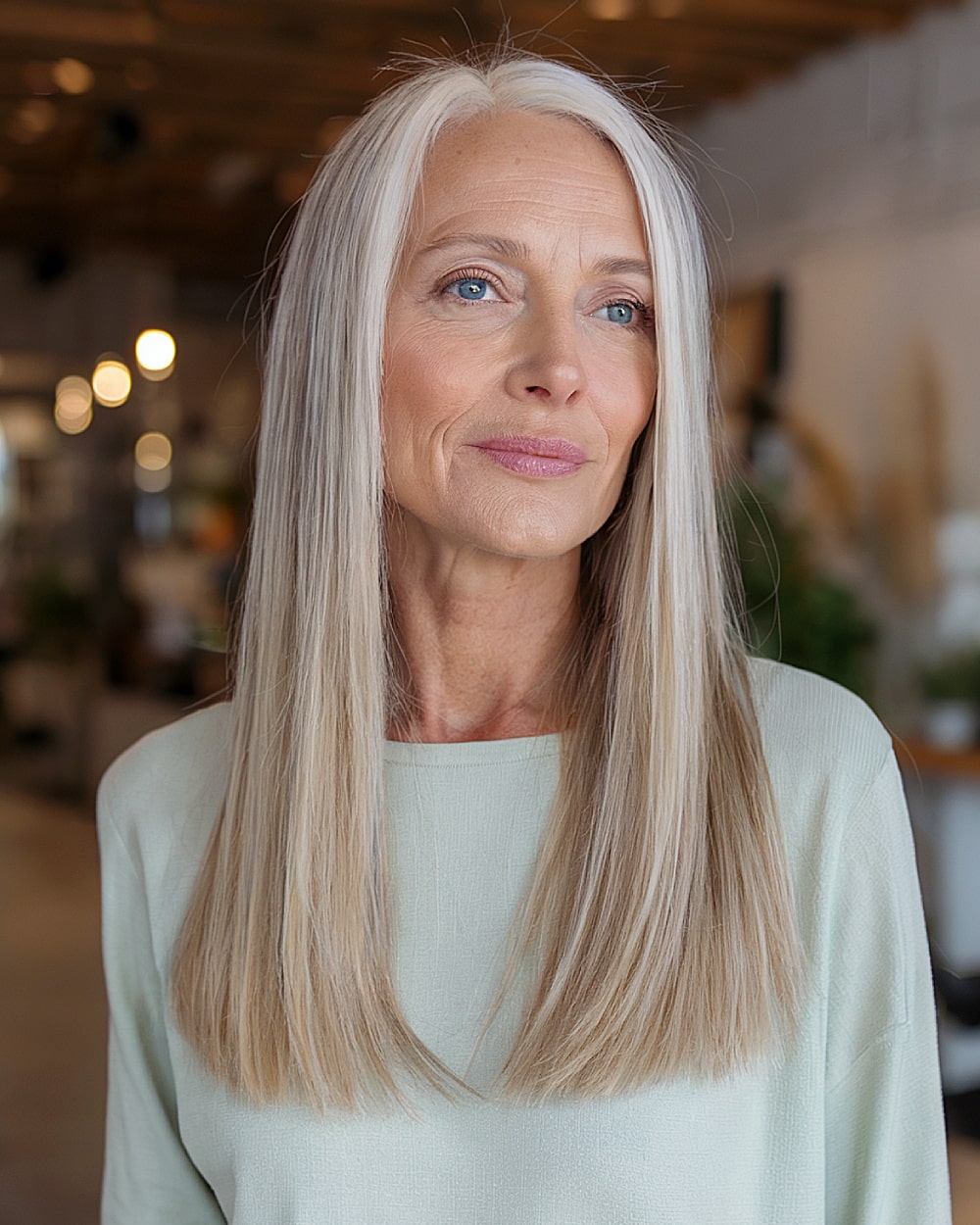 Elegant Long Straight Hairstyles for Women Over 60 | Expert Tips