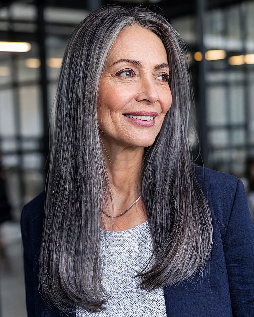 Elegant Long Straight Hairstyles for Women Over 60 | Expert Tips