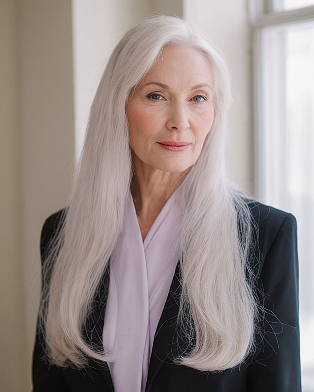 Elegant Long Straight Hairstyles for Women Over 60 | Expert Tips
