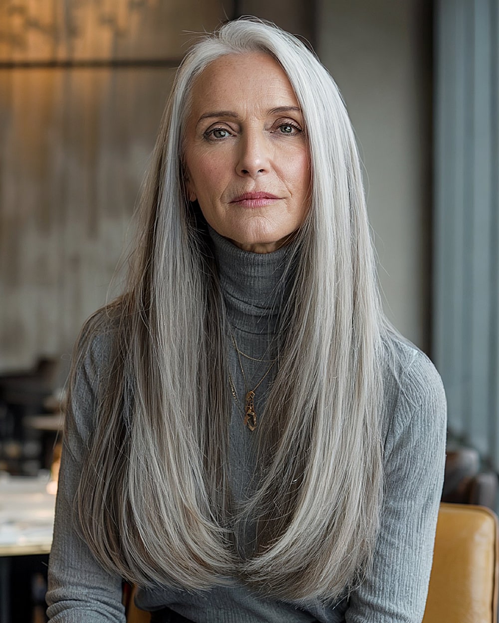 Elegant Long Straight Hairstyles for Women Over 60 | Expert Tips
