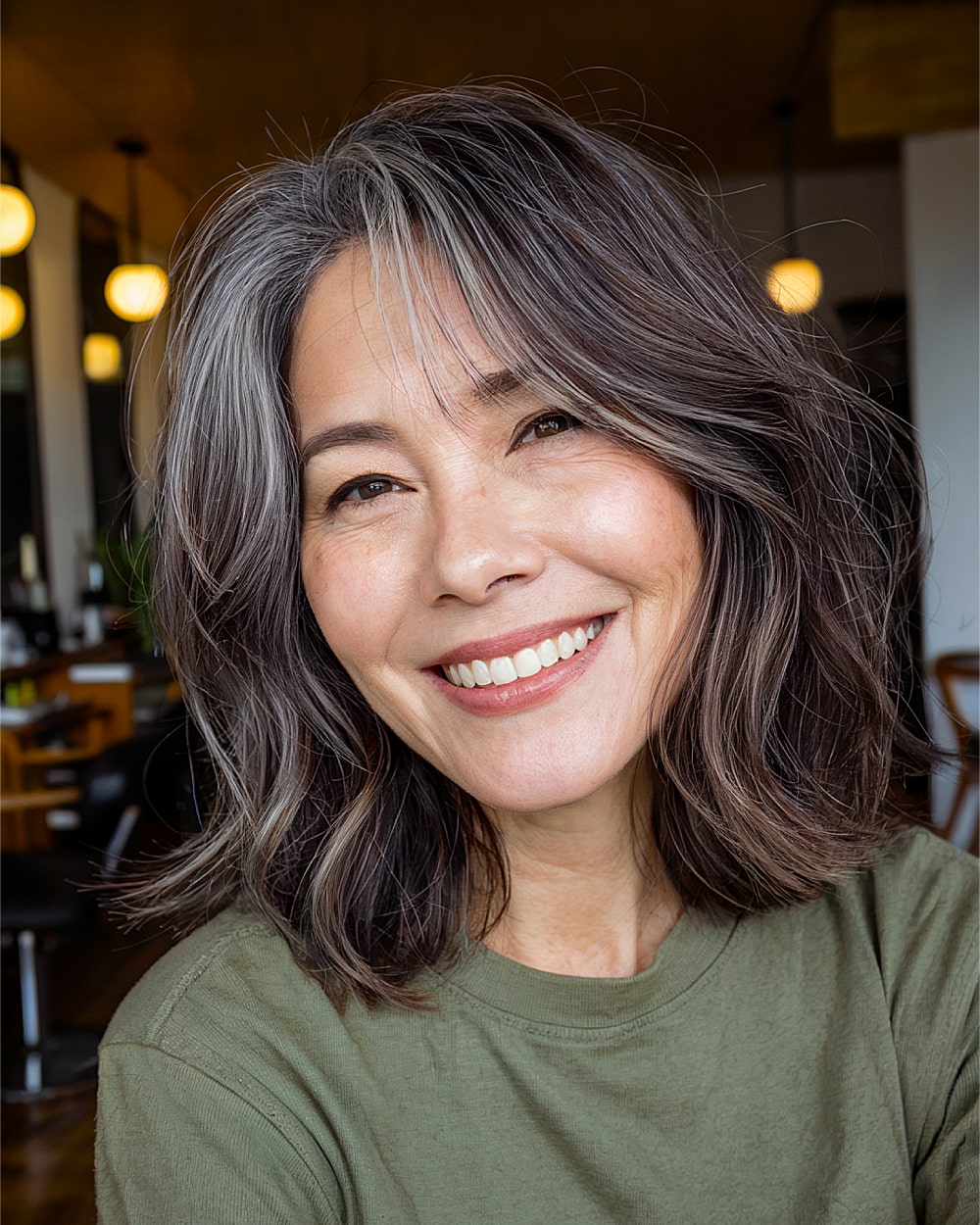 Grey Blending Techniques for Dark Hair: 52 Stunning Styles