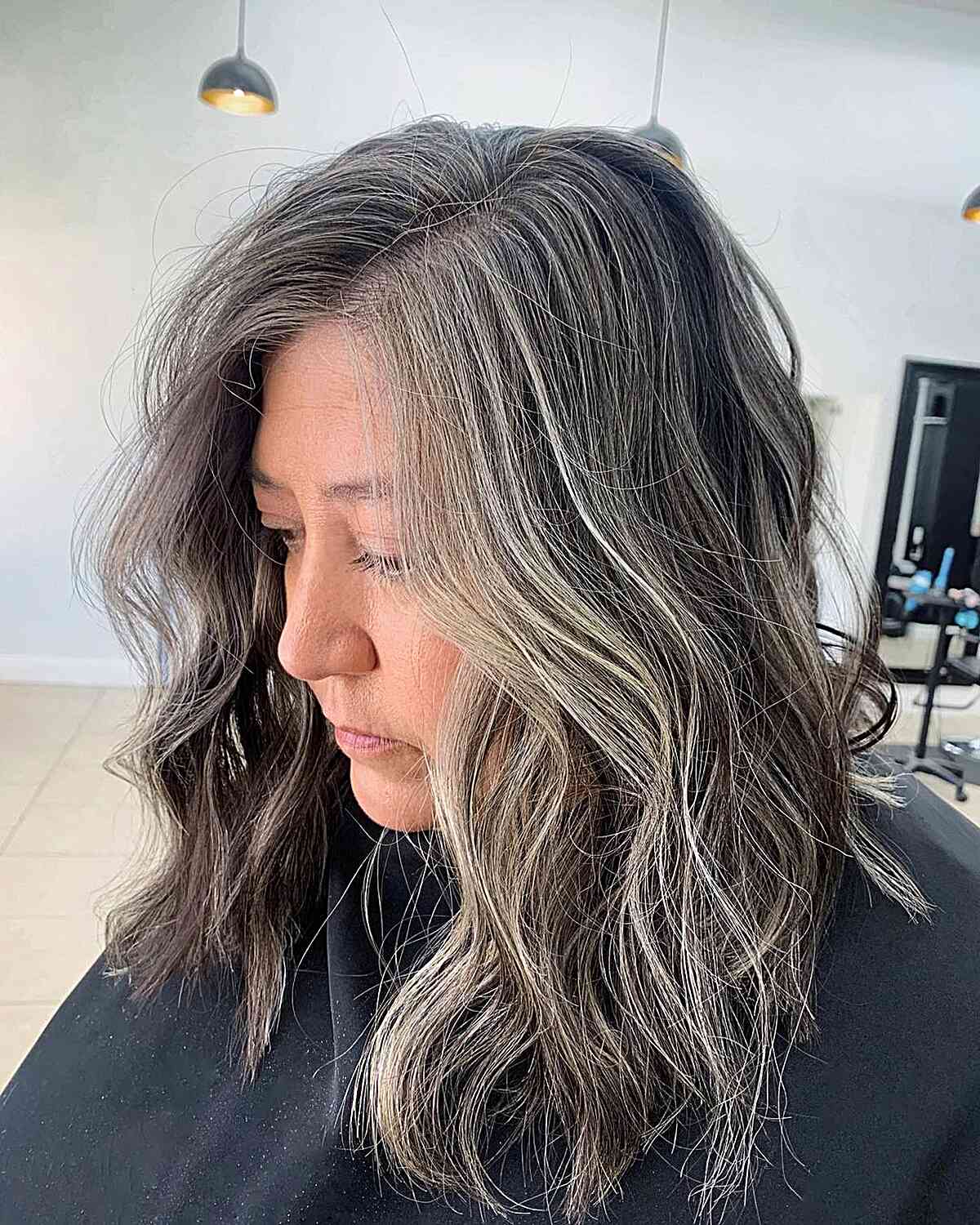 Grey Blending Techniques for Dark Hair: 52 Stunning Styles