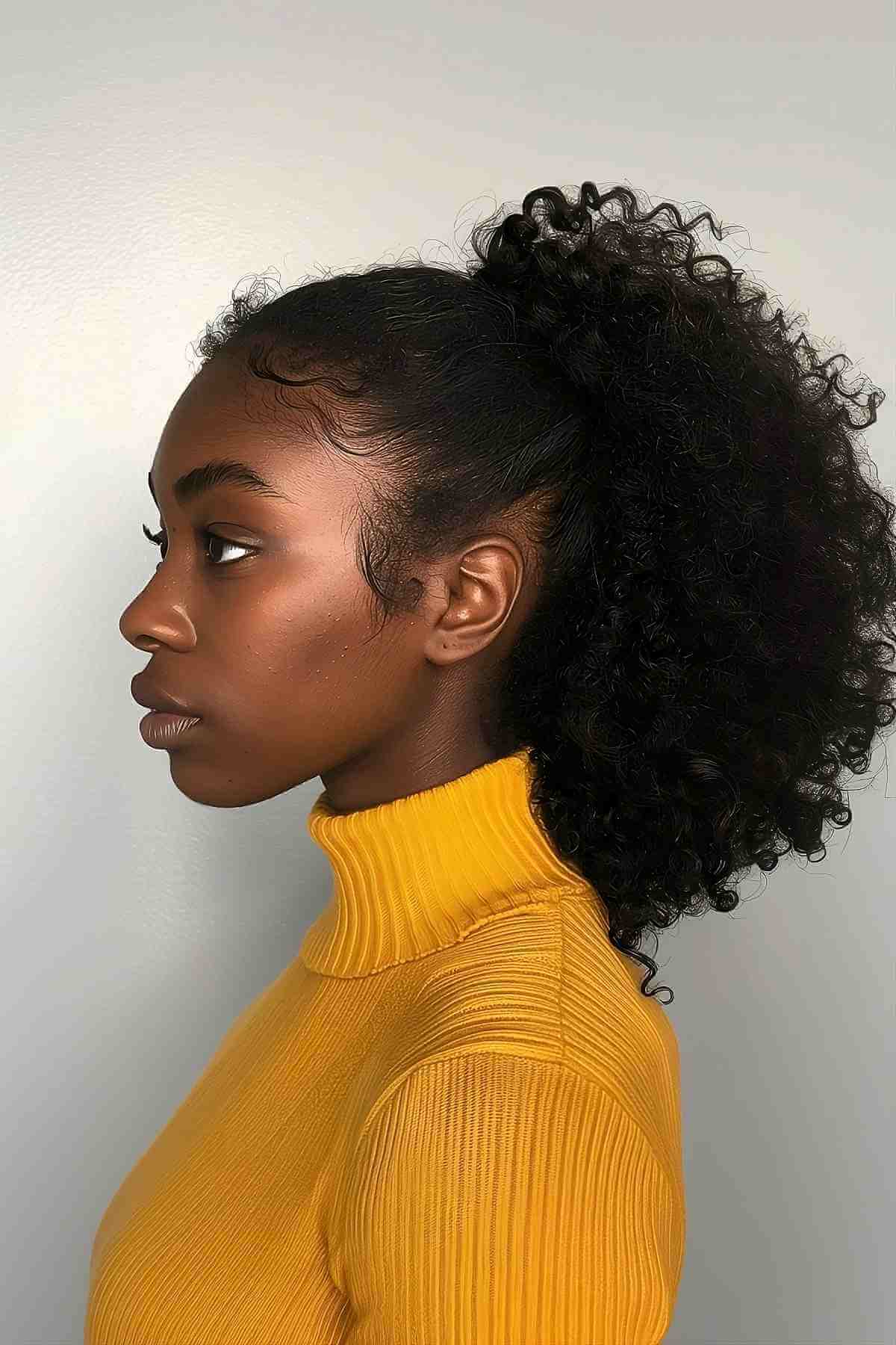 Stylish Curly Ponytail Ideas: 25 Glamorous Looks