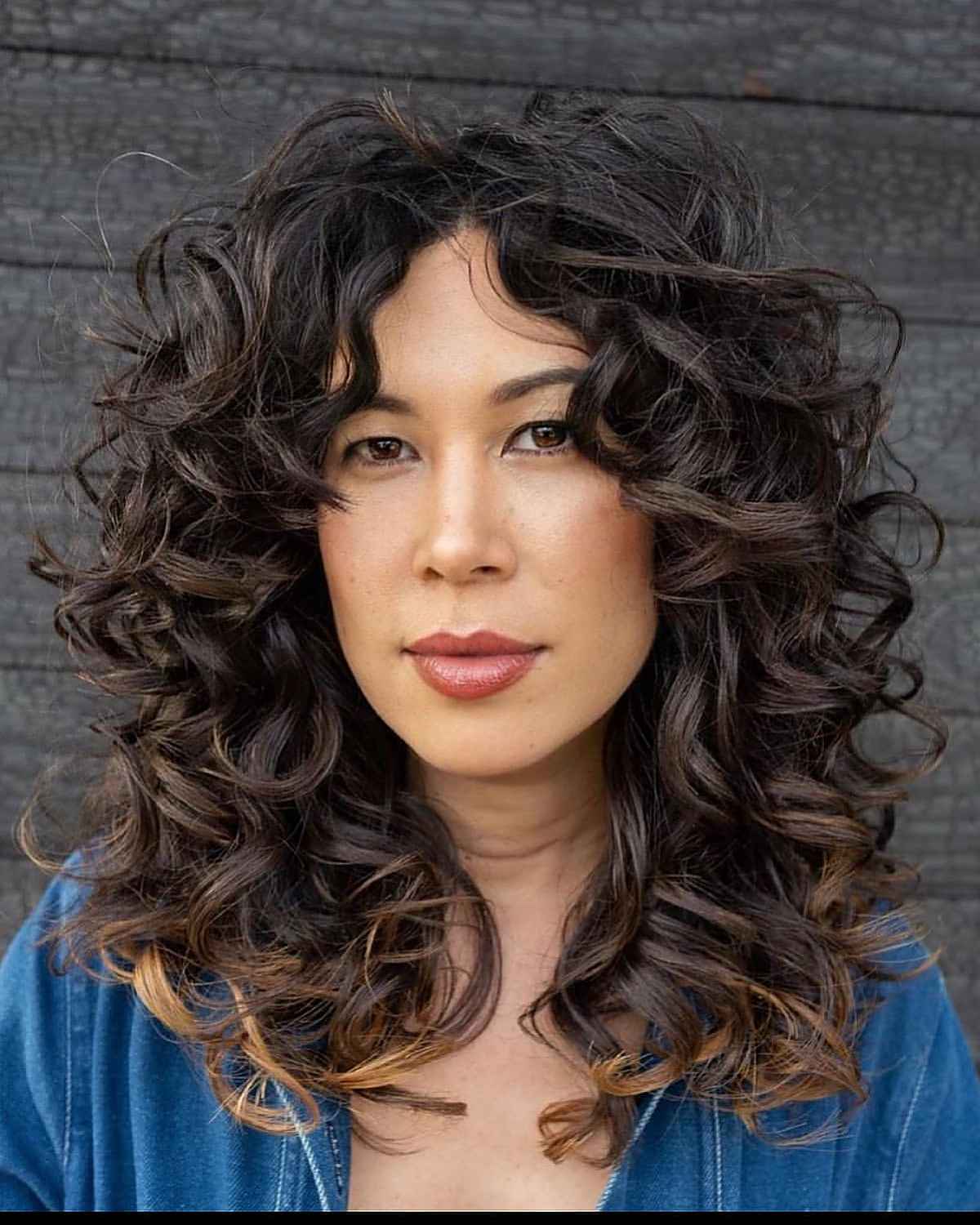 Curly Curtain Bangs: 26 Styles & Expert Tips for Soft Framing