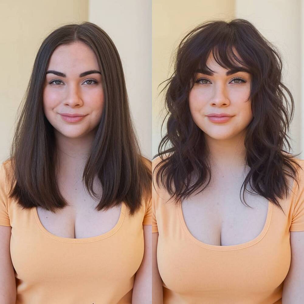 Best Wavy Haircuts with Bangs for Round Faces in 2026