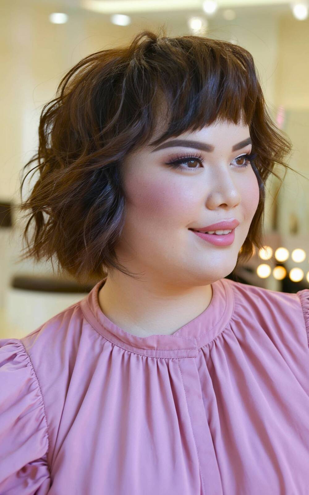 Best Wavy Haircuts with Bangs for Round Faces in 2026