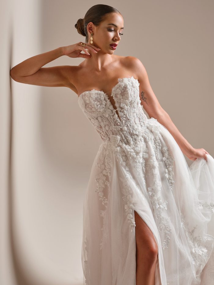 Vestidos de noiva de luxo:estilos elegantes e designs de alta costura 