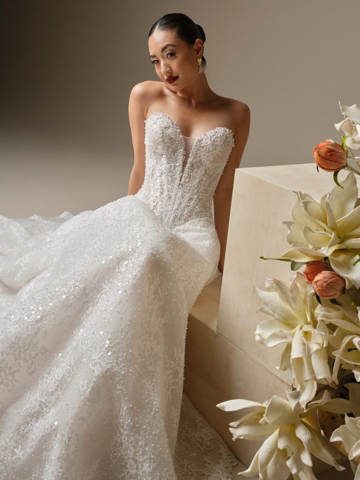 Vestidos de noiva de luxo:estilos elegantes e designs de alta costura 
