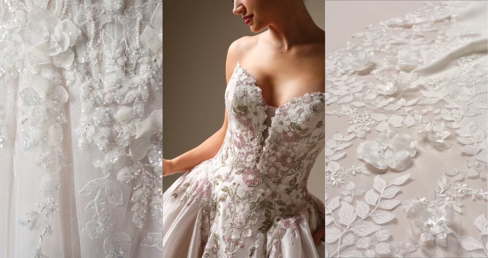 花柄のウェディングドレス:ロマンチックなスタイルとブライダルのインスピレーション | [あなたのブランド名] 