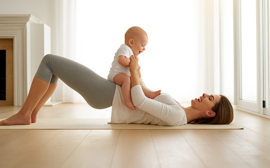 Recuperação da diástase retal:exercícios seguros para fechar a divisão abdominal 