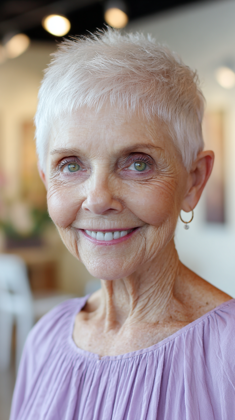 Meilleures coupes courtes de lutin pour les femmes de plus de 70 ans :style et conseils 