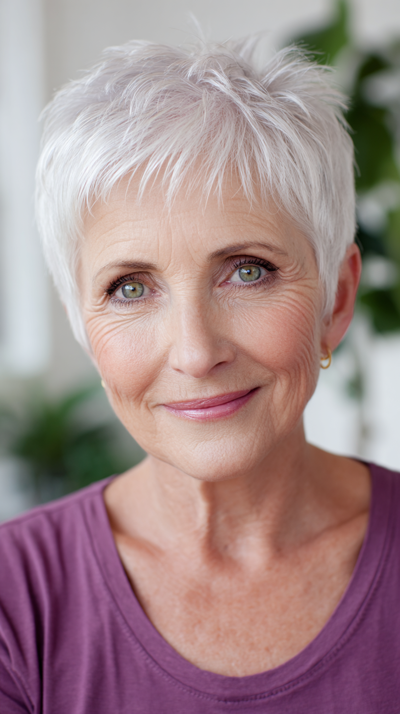 Meilleures coupes courtes de lutin pour les femmes de plus de 70 ans :style et conseils 