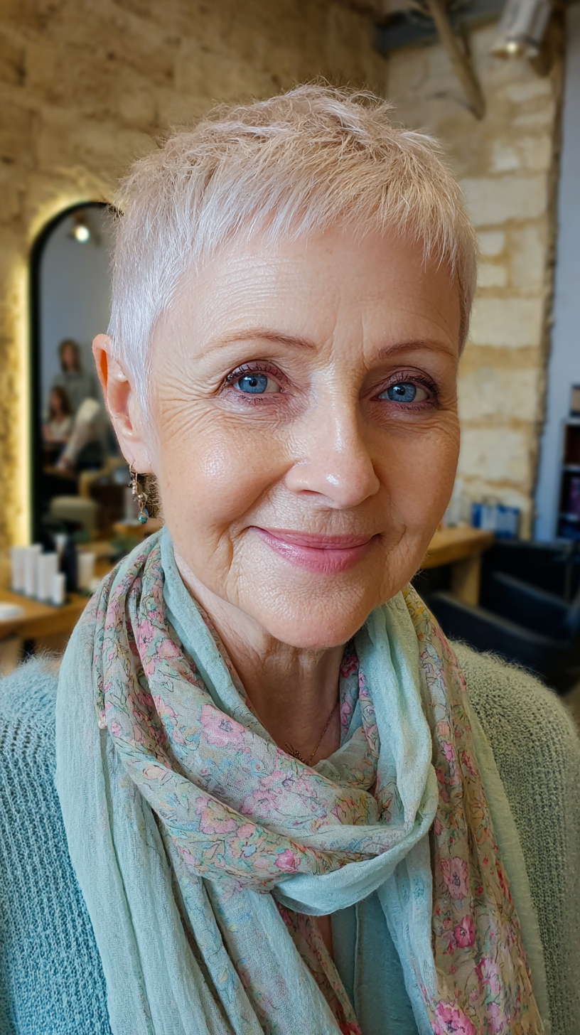 Meilleures coupes courtes de lutin pour les femmes de plus de 70 ans :style et conseils 